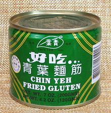 Can of Fried Wheat Gluten