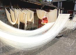 Noodles drying in Taiwan