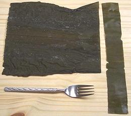 Dried and Rehydrated Konbu Kelp