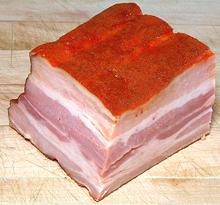 Hungarian bacon block