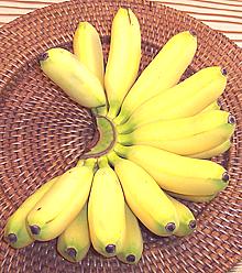 Ripe Manzano Bananas