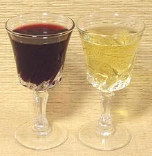 Glasses of Red and White