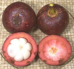 Whole and Cut Mangosteens