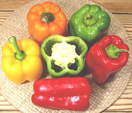 Bell Peppers in various colors