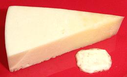 Wedge of Asiago Cheese