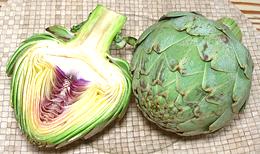 Whole and Split Big Heart Artichoke