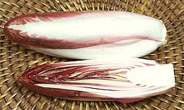 Heads of Red Belgian Endives