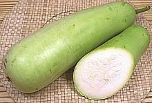 Long Opo Gourd whole and cut