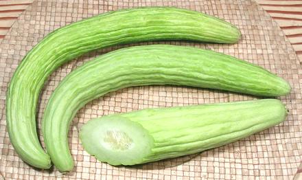Armenian Cucumbers, whole and cut
