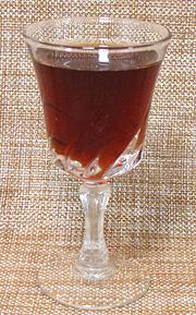 Glass of Pomegranate Vinegar