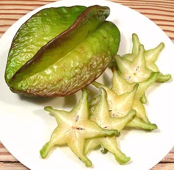 Star Fruit, whole and cut