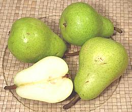Bartlet Pears whole and cut