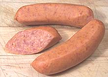 Penn Sausage, whole and cut