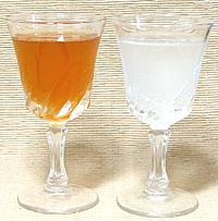 Glasses of Coconut Vinegars