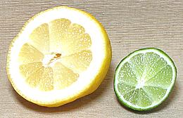 Lemon and Lime, cut