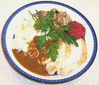 Plate of Turkey, Potatoes and Gravy