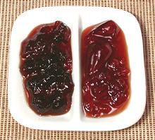 Dish of Red and Black Current Jellies
