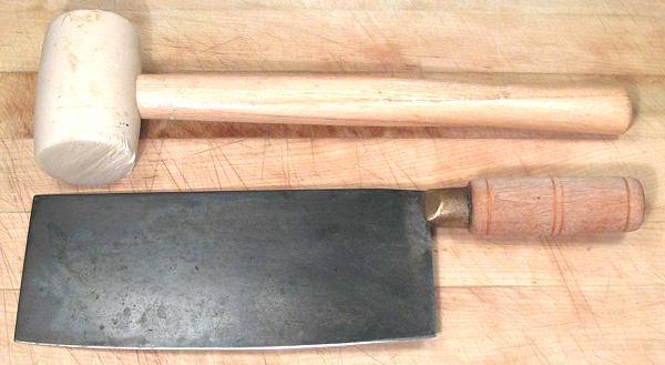 Cleaver Knife and Mallet