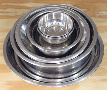 Stack of Stainless Steel Bowls