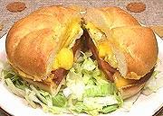 Full Jersey Breakfast Sandwich on Plate