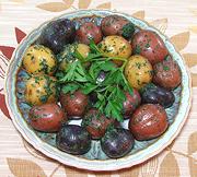 Dish of Tiny Potatoes with Herbs