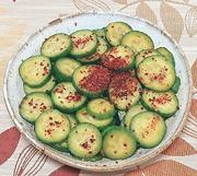 Dish of California Quick Cucumbers