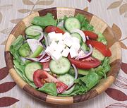 Bowl of Simple Lunch Salad