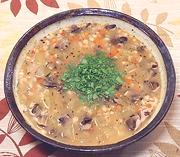Bowl of Barley, Potato, Shroom Soup