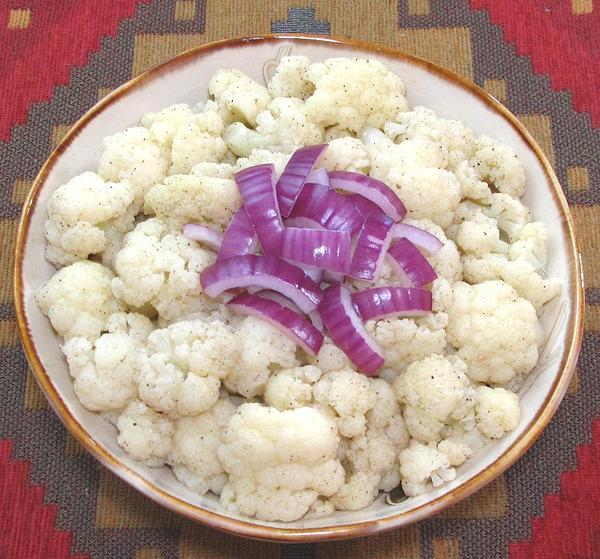 Bowl of Bolivian Cauliflower Salad