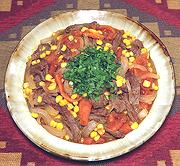 Dish of Beef &Tomato Sauté
