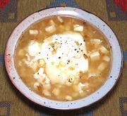 Bowl of Corn Soup with Eggs