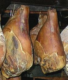 Country Hams, Hanging to Cure