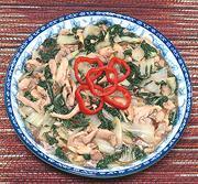 Dish of Chicken & Bok Choy
