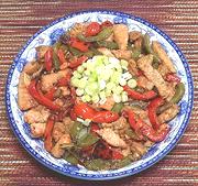Dish of Fish & Peppers Stir Fry