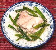 Dish of Steamed Sablefish as Served