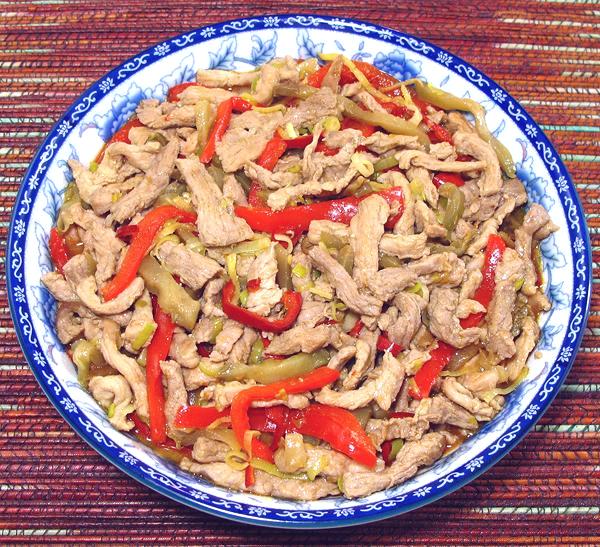 Dish of Pork with Sichuan Vegetable
