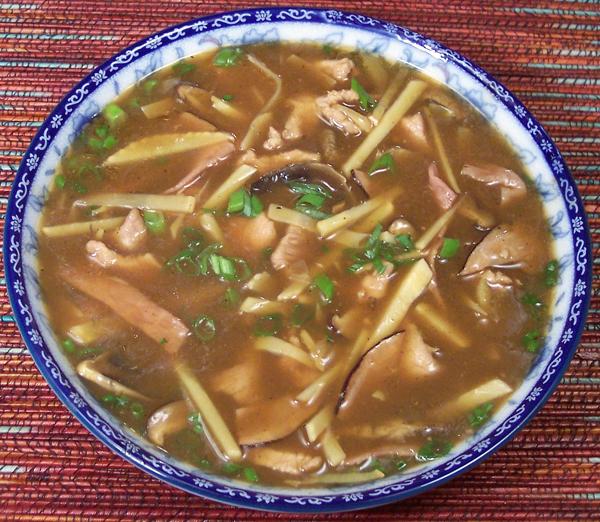Bowl of Hot & Sour Pork Soup - Sichuan