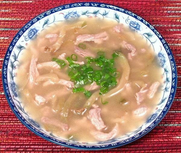 Bowl of Pork & Szechuan Vegetable Soup