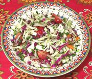 Bowl of Cabbage & Watercress Salad