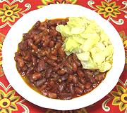 Dish of Red Beans with Cabbage