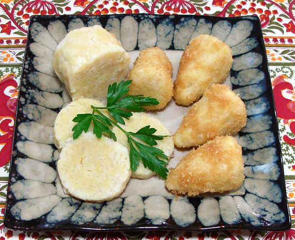 Dish of Potato Dumplings / Cones