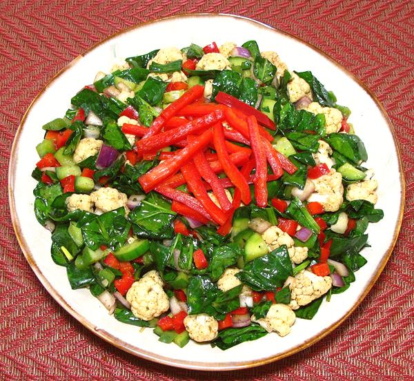 Dish of Garden Salad
