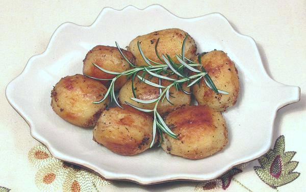 Dish of Potatoes with Rosemary