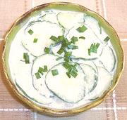 Bowl of Cucumber Salad with Ginger