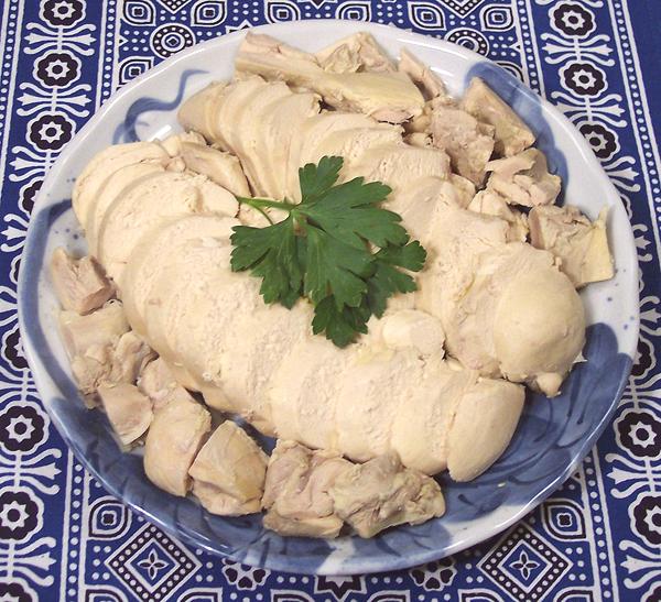 Simmered Chicken - Finished and Served