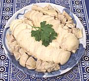Plate of Simmered Chicken