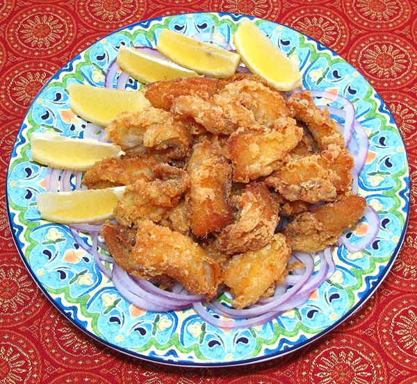 Dish of Fried Bombay Duck