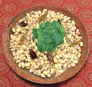 Dish of Soy Sprout Sundal