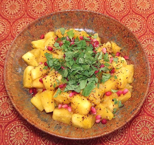 Dish of Pineapple Chaat