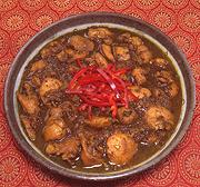 Dish of Chicken Curry Bhojpuri